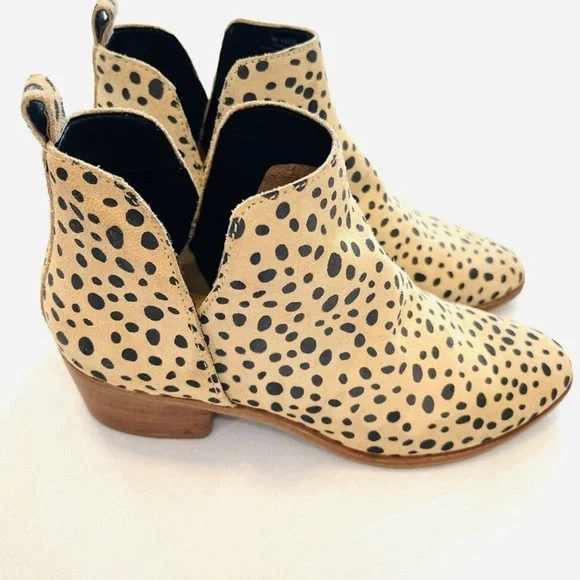 Dolce Vita Kaidie Leopard Suede Ankle Boots – Size 8.5 - Picture 2 of 7